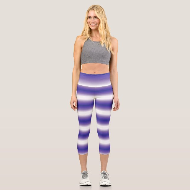 Leggings Capri Onda púrpura - Gradiente (Anverso)