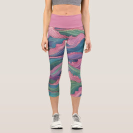 Leggings Capri Ondas de sirena
