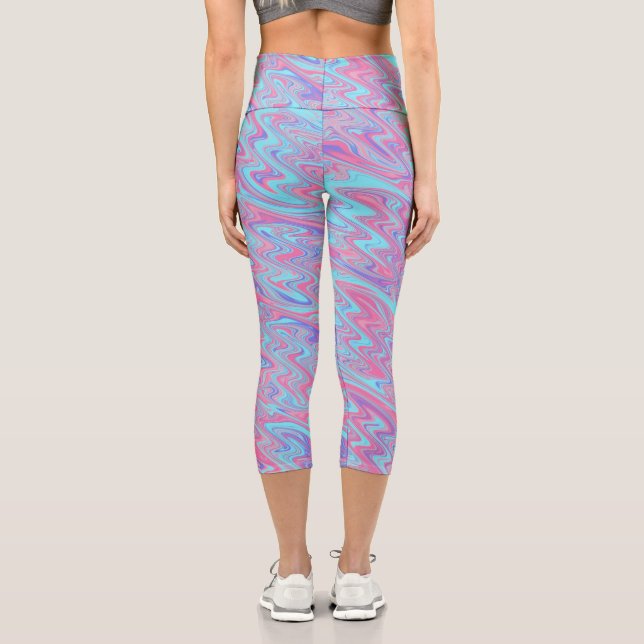 Leggings Capri Ondas Funky (Reverso )
