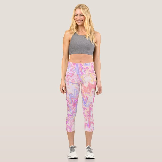 Leggings Capri Ondas Funky (Anverso)