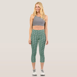 Leggings Capri Orbes Verdes de Interferencias