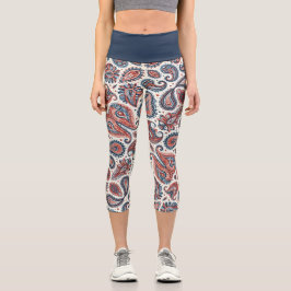 Leggings Capri Orgullo de Paisley