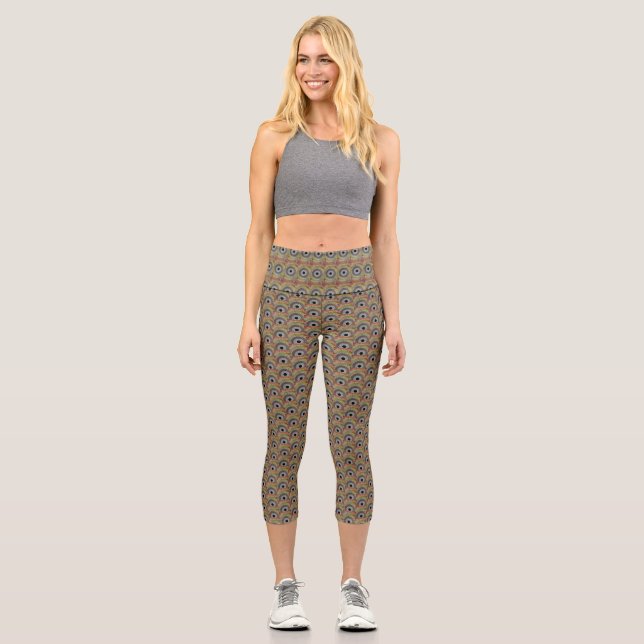 Leggings Capri Original spin art (Anverso)