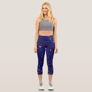 Leggings Capri Ornamentos de celebración 7