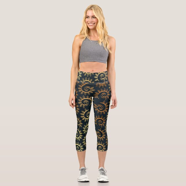 Leggings Capri Ornamentos de lujo 39 (Anverso)
