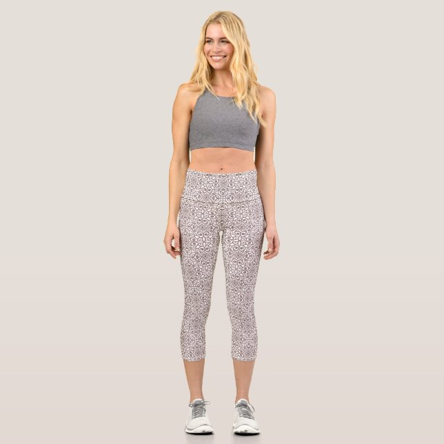 Leggings Capri Ornamentos de lujo 8 (Anverso)