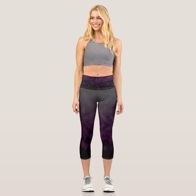 Leggings Capri Orquídea Fumosa (Anverso)