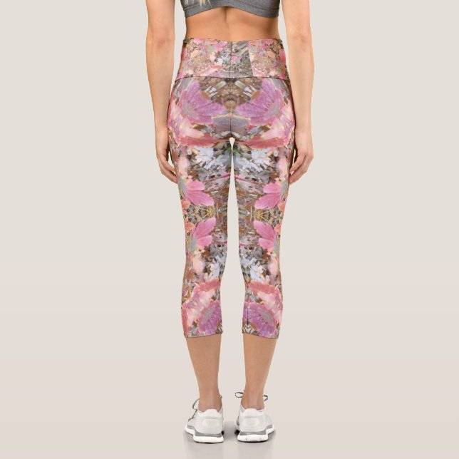 Leggings Capri Otoño deja la moderativa Mandala Art Capri Legs (Reverso )