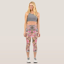 Leggings Capri Otoño deja la moderativa Mandala Art Capri Legs