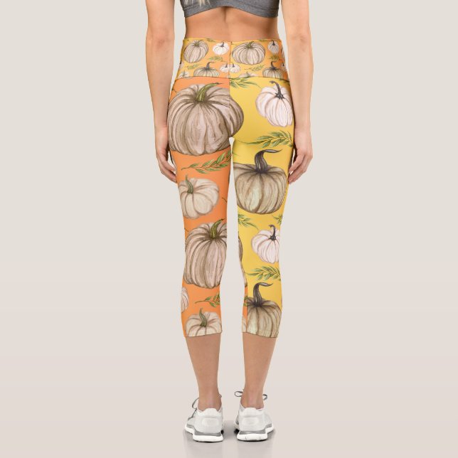 Leggings Capri otoño otoño cosecha otoño temporada de Acción de G (Reverso )