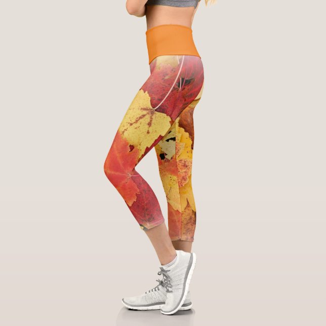 Leggings Capri Otoño Sale Capris De Alto Desaliño (Izquierda)