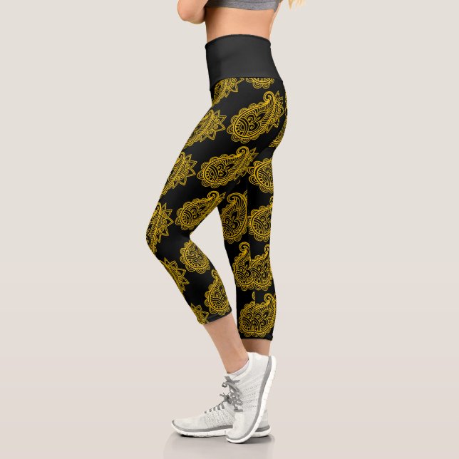 Leggings Capri Paisley High Waisted Capris (Izquierda)