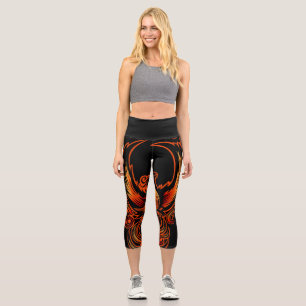 Leggings Capri Pájaro De Fuego