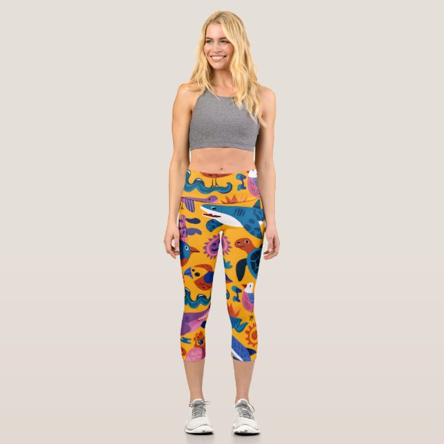 Leggings Capri Palm Breeze High Waisted Capris Gift (Anverso)