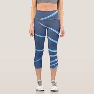 Leggings Capri Palm Tree Deja Esbozo Minimalismo