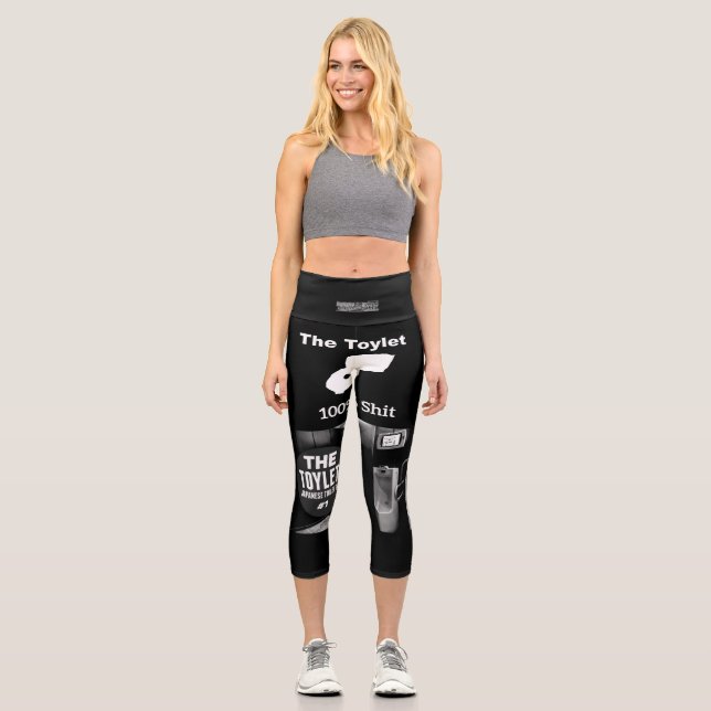 Leggings Capri Panzas negras (Anverso)