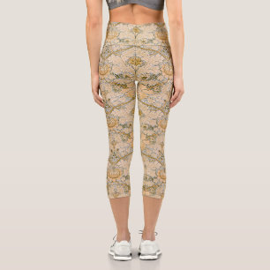 Leggings Capri Papel pintado vintage St James Acanthus de William
