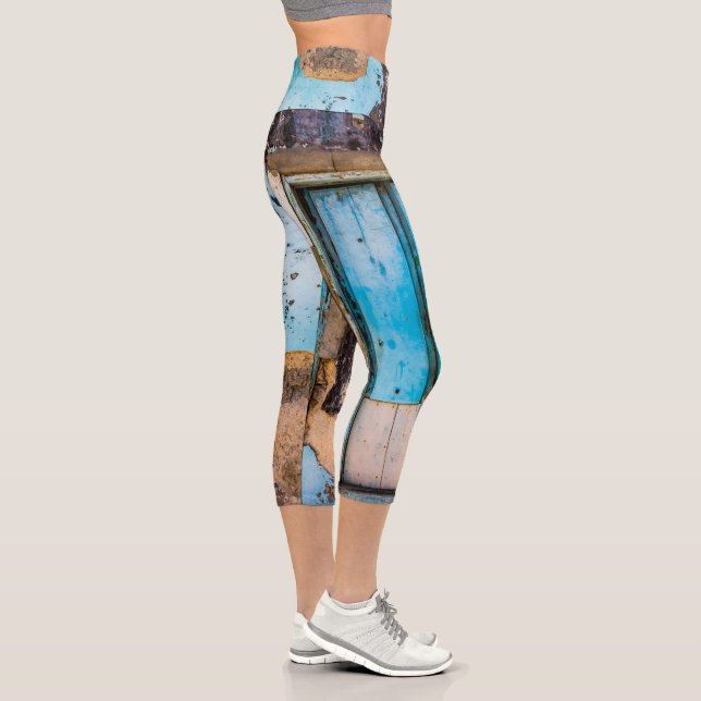 Leggings Capri Pared azul y puerta (Derecha)
