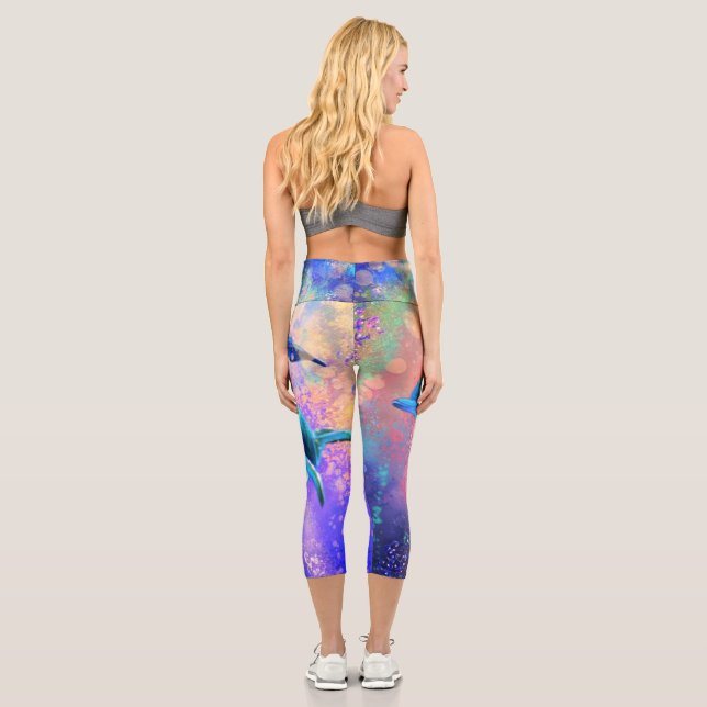 Leggings Capri Pareja delfín - Hermosa  (Reverso)