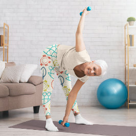 Leggings Capri Pastel de estilo vintage