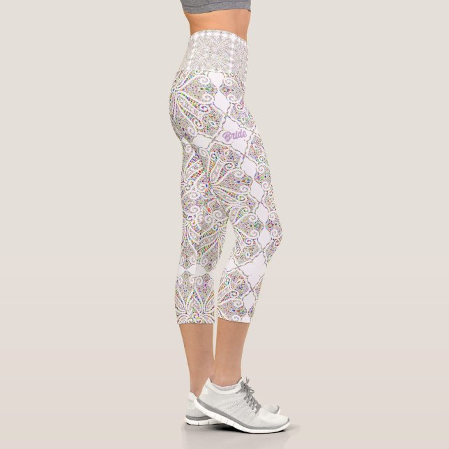 Leggings Capri Pastel Lace Look Bride (Derecha)