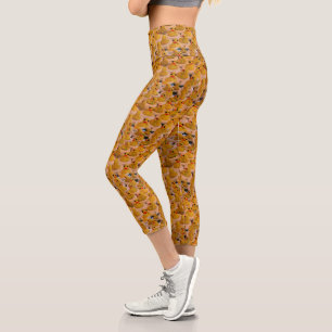 Leggings Capri Patos de goma amarillos
