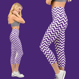 Leggings Capri Patrón abstracto colorido