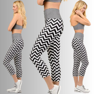 Leggings Capri Patrón abstracto colorido