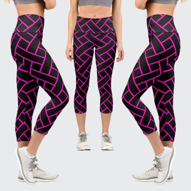 Leggings Capri Patrón abstracto colorido (Subido por el creador)