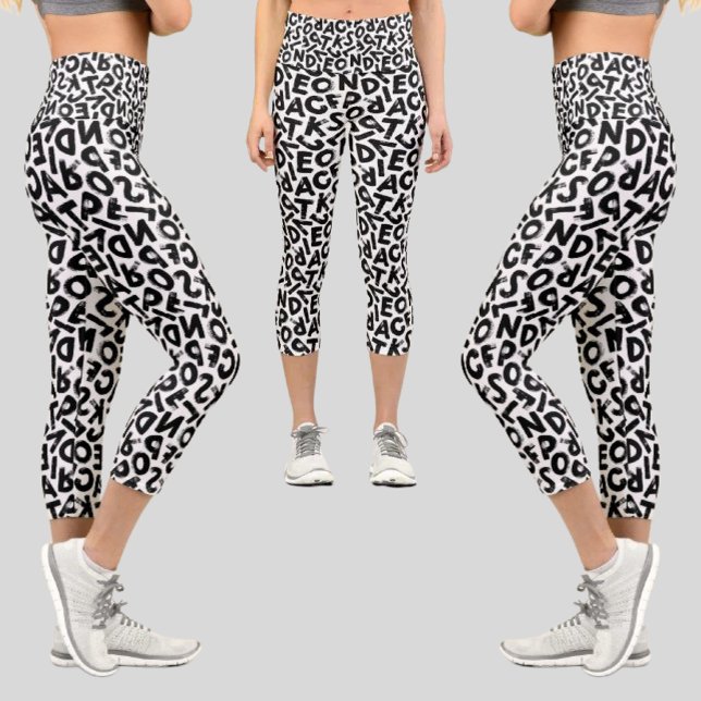 Leggings Capri Patrón abstracto colorido (Subido por el creador)