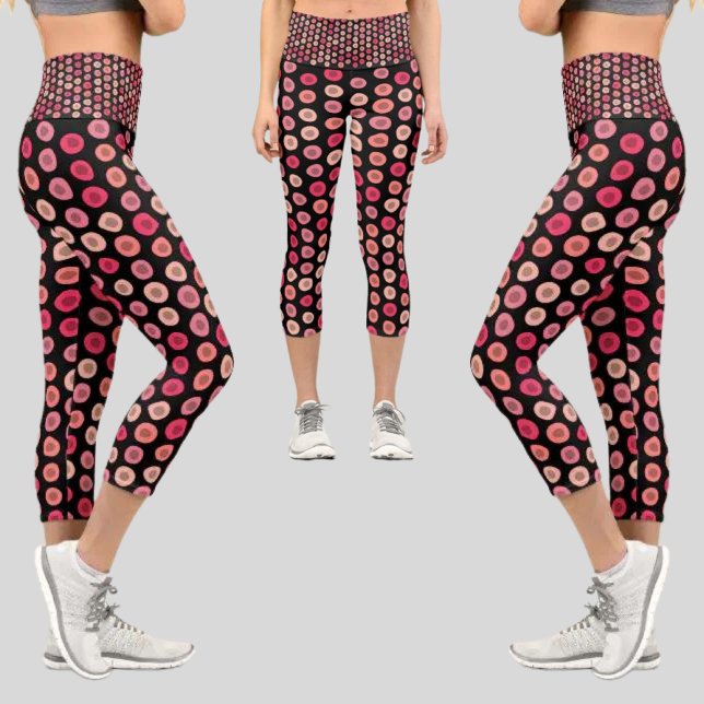 Leggings Capri Patrón abstracto colorido (Subido por el creador)