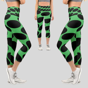 Leggings Capri Patrón abstracto colorido