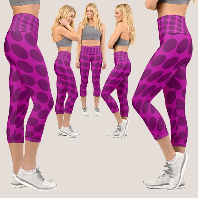 Leggings Capri Patrón abstracto colorido (Subido por el creador)