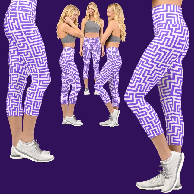 Leggings Capri Patrón abstracto colorido (Subido por el creador)