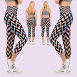 Leggings Capri Patrón abstracto colorido<br><div class="desc">Patrón Abstracto Colorido.</div>
