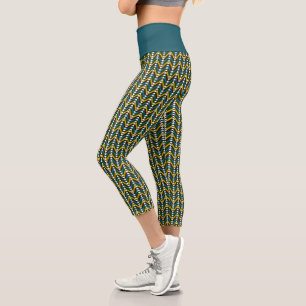 Leggings Capri Patrón africano étnico África Imprimir geométr