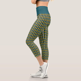 Leggings Capri Patrón africano étnico África Imprimir geométrica