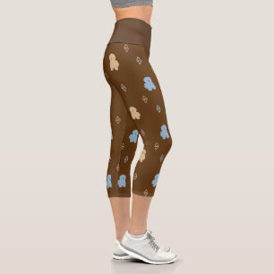 Leggings Capri Patrón Apso de Dog Lhasa