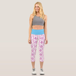 Leggings Capri Patrón Capris con alto rendimiento