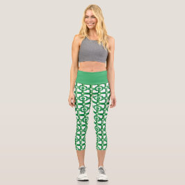 Leggings Capri Patrón Capris con alto rendimiento