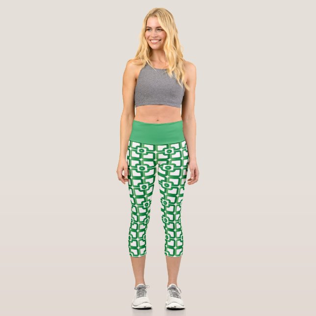 Leggings Capri Patrón Capris con alto rendimiento (Anverso)
