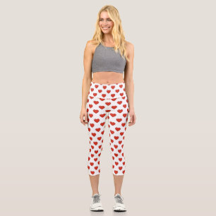 Leggings Capri Patrón cardíaco