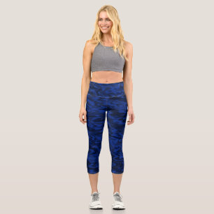 Leggings Capri Patrón de agua líquida