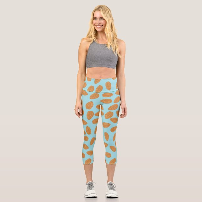 Leggings Capri Patrón de almendra (Anverso)