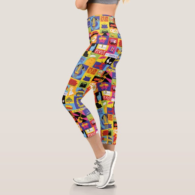 Leggings Capri Patrón de amigos icónicos™ (Izquierda)