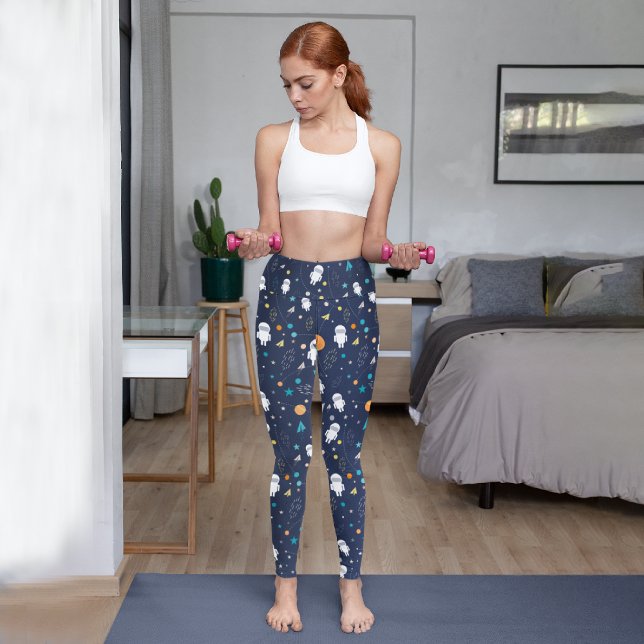 Leggings Capri Patrón de astronauta (Subido por el creador)