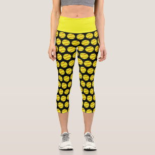 Leggings Capri Patrón de baloncesto