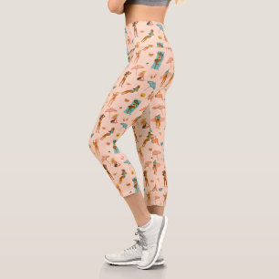 Leggings Capri Patrón de bañadores de sol en la playa