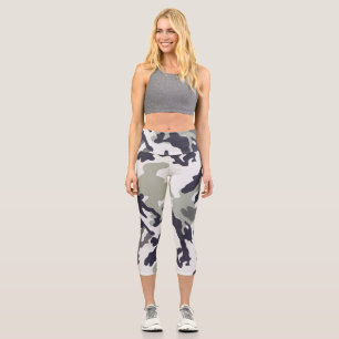Leggings Capri Patrón de campo urbano