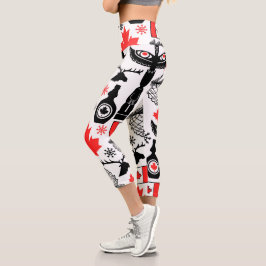 Leggings Capri Patrón de Canadá